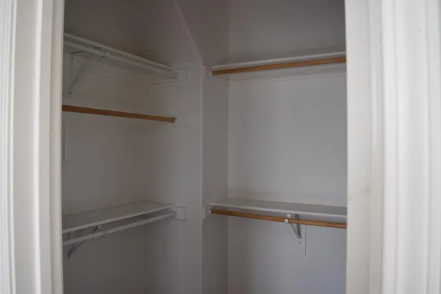a close view of closet