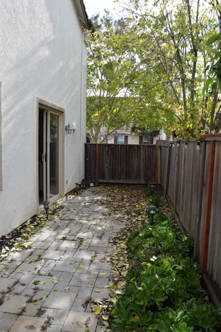 a view of wooden fence