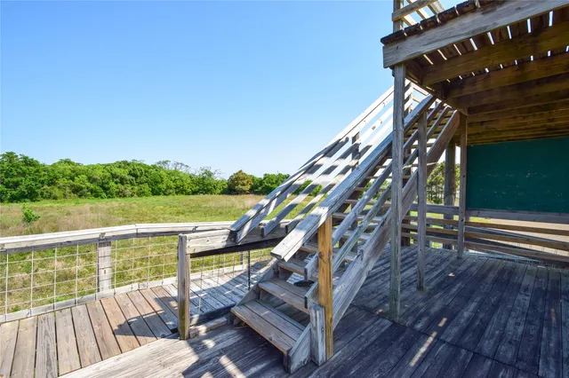 a view of a garden with houses