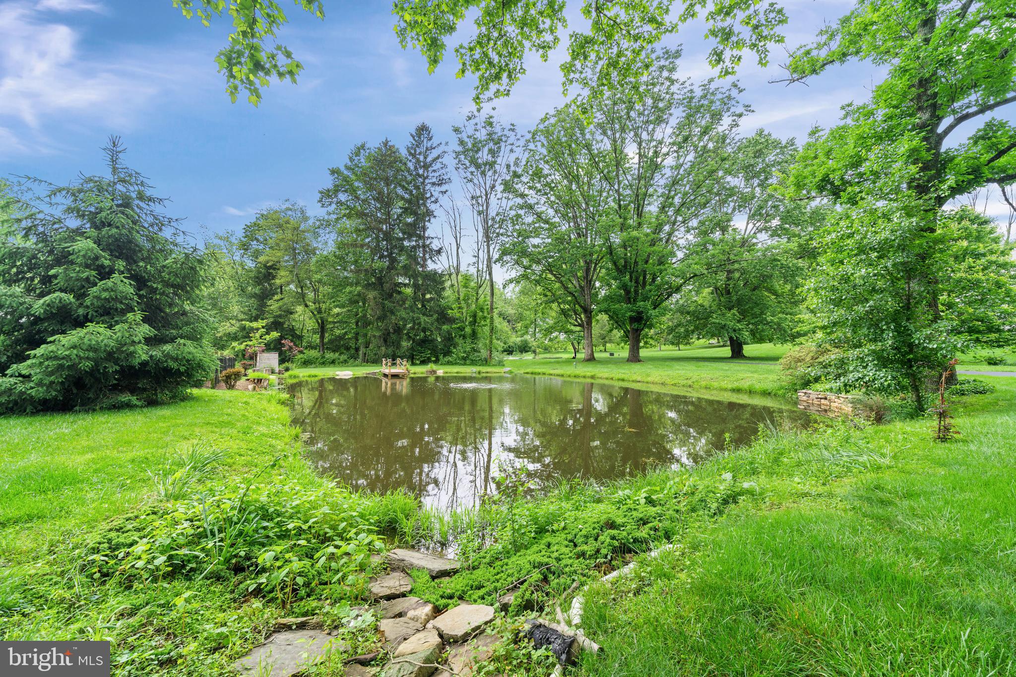 243 Heyburn Road Chadds Ford, PA 19317 - Photo 48 of 58 a view of a garden with a lake