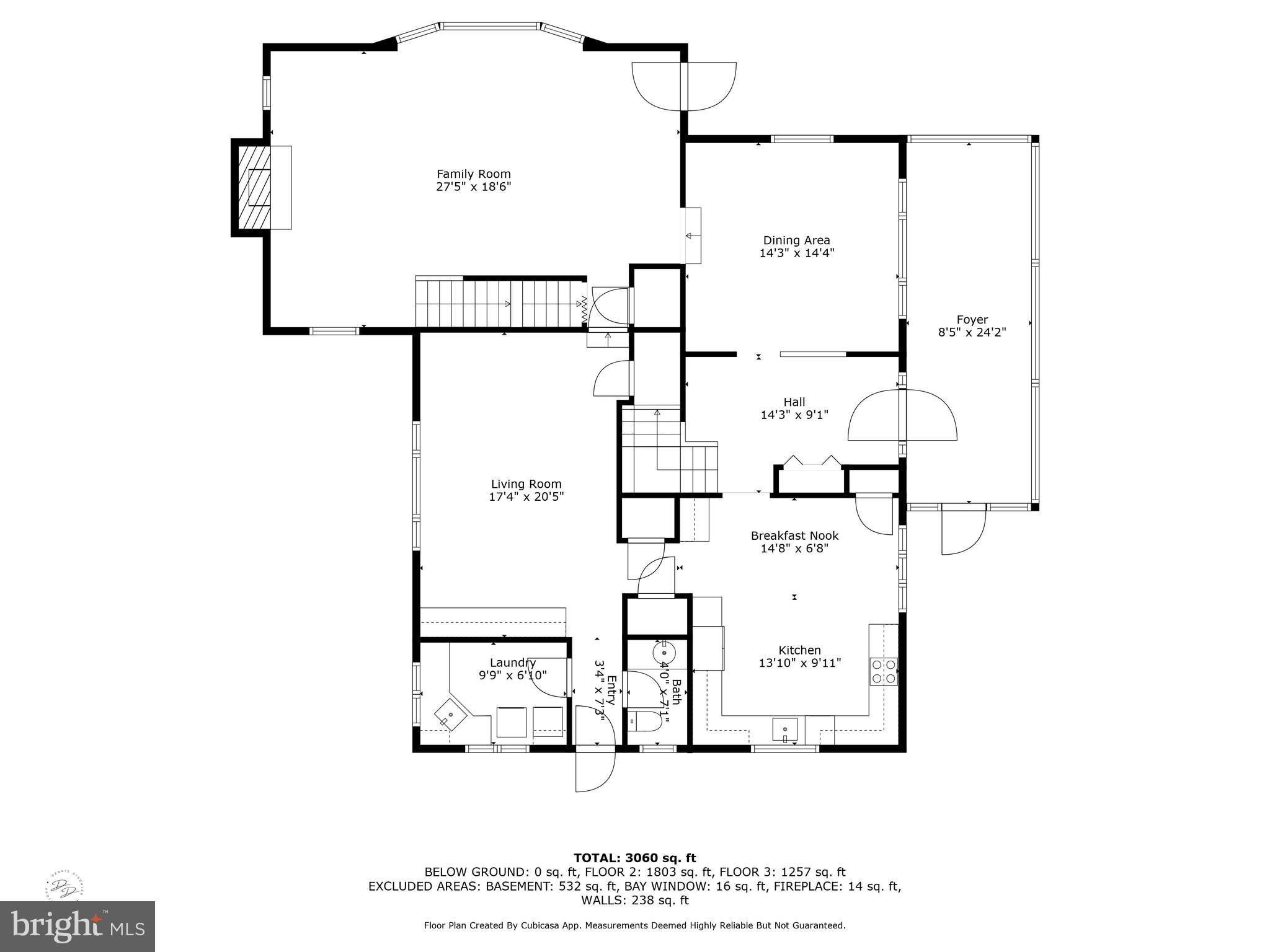 243 Heyburn Road Chadds Ford, PA 19317 - Photo 57 of 58 Floorplan of First Floor