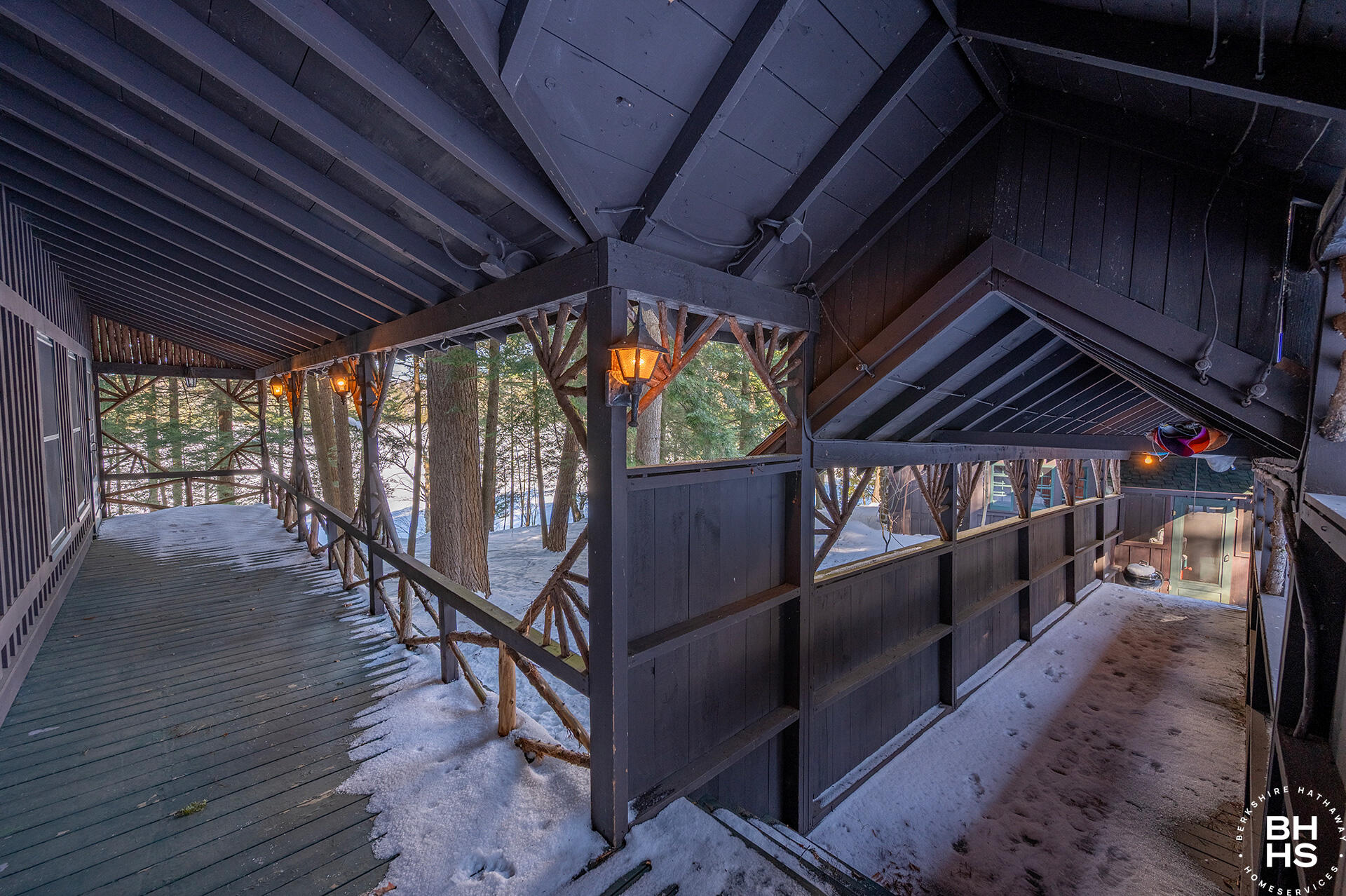 26 Hemlock Ledge Road Tupper Lake, NY 12986 - Photo 42 of 67 HemlockLedgeCamp_Bunkhouse_Porch_Pathway