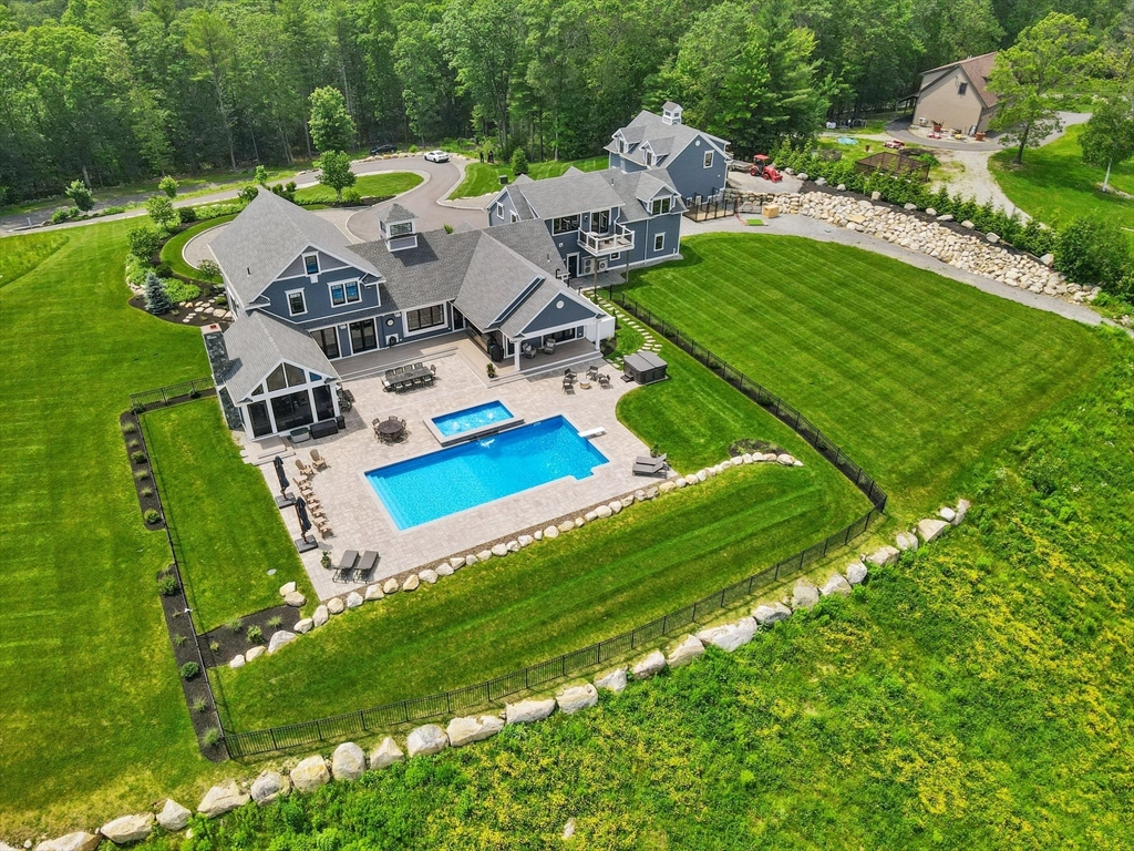 17 Chestnut Lane Littleton, MA 01460 - Photo 40 of 40 an aerial view of residential houses with outdoor space and trees all around