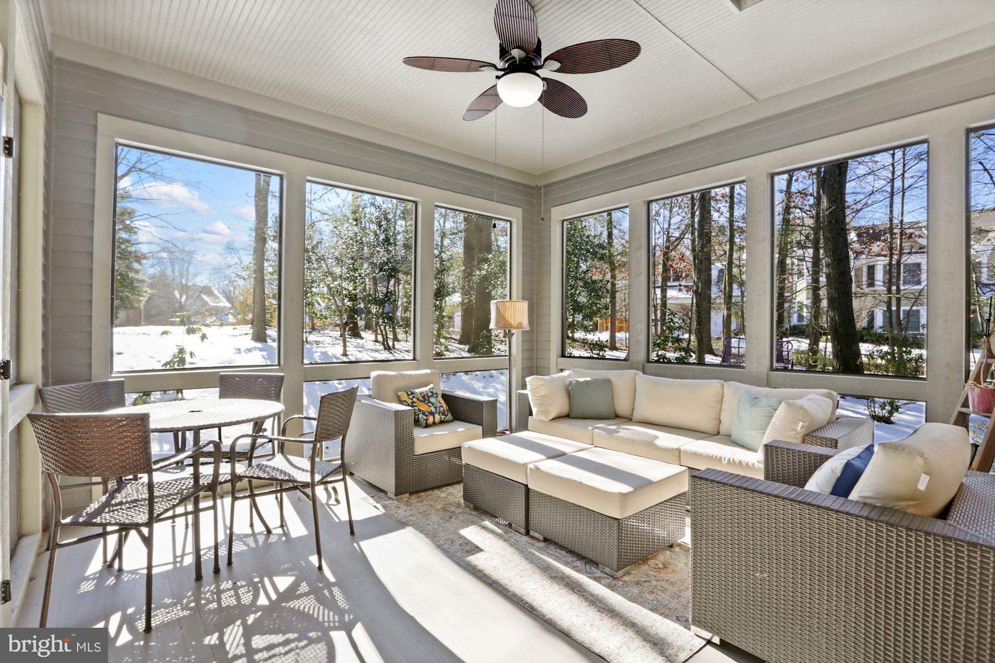 11331 Woodbrook Lane Reston, VA 20194 - Photo 13 of 43 Screened-in Porch built as 3-season Rm has skylite