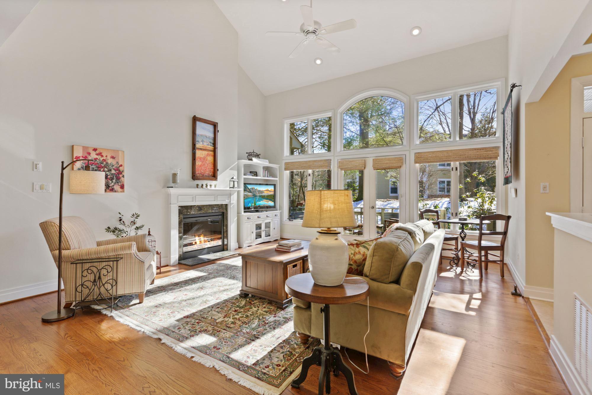11331 Woodbrook Lane Reston, VA 20194 - Photo 4 of 43 Family Rm has a Wall of Windows and Fireplace