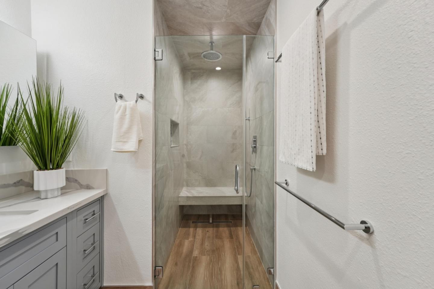 3336 Spring Street Redwood City, CA 94063 - Photo 26 of 40 a bathroom with a shower
