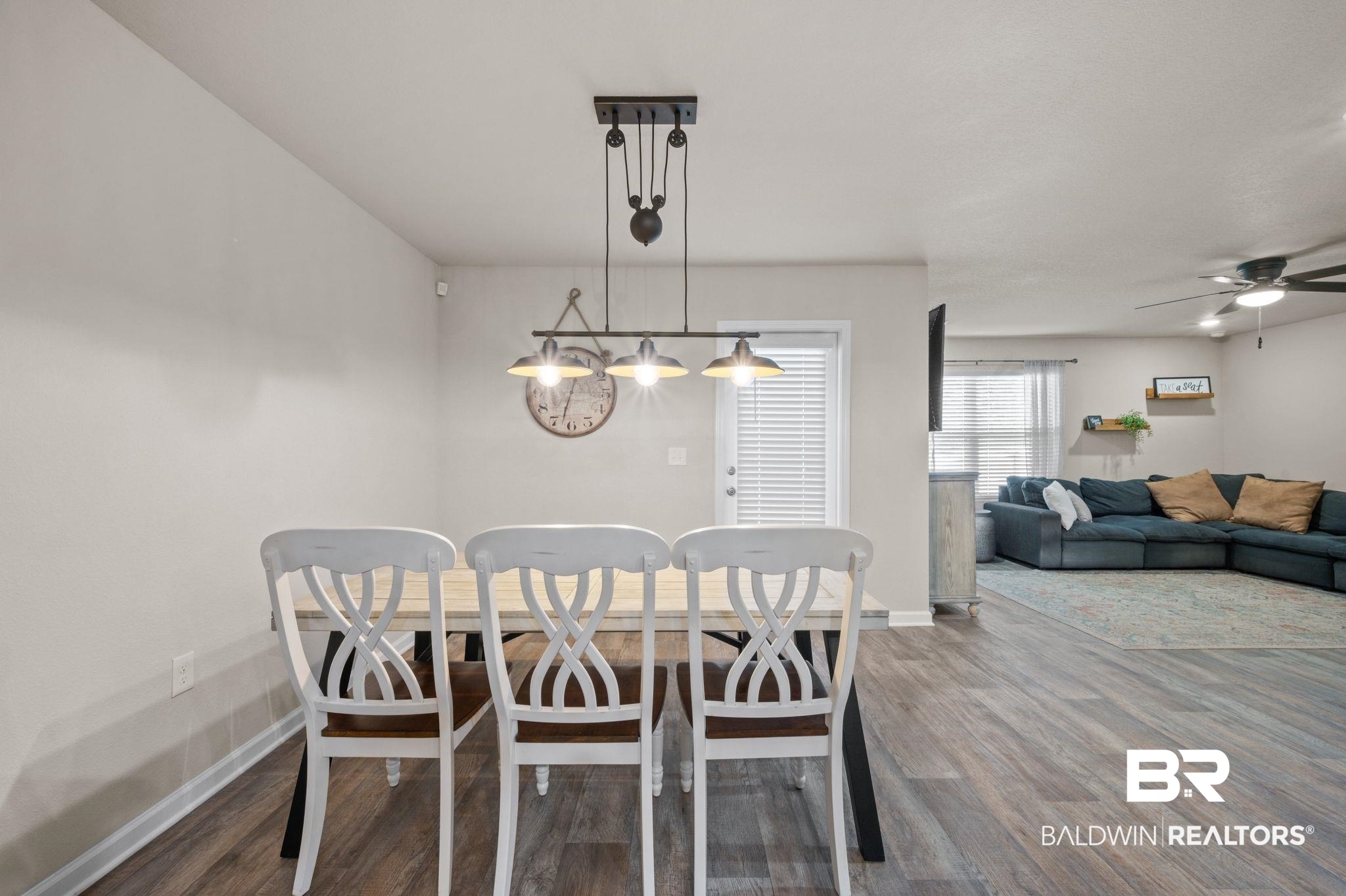 10306 Brodick Loop Spanish Fort, AL 36527 - Photo 12 of 35 Dining area featuring ceiling fan and wood-type flooring
