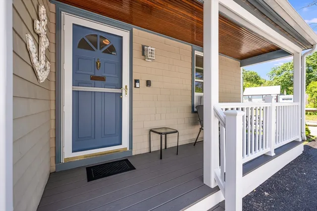 a view of front door