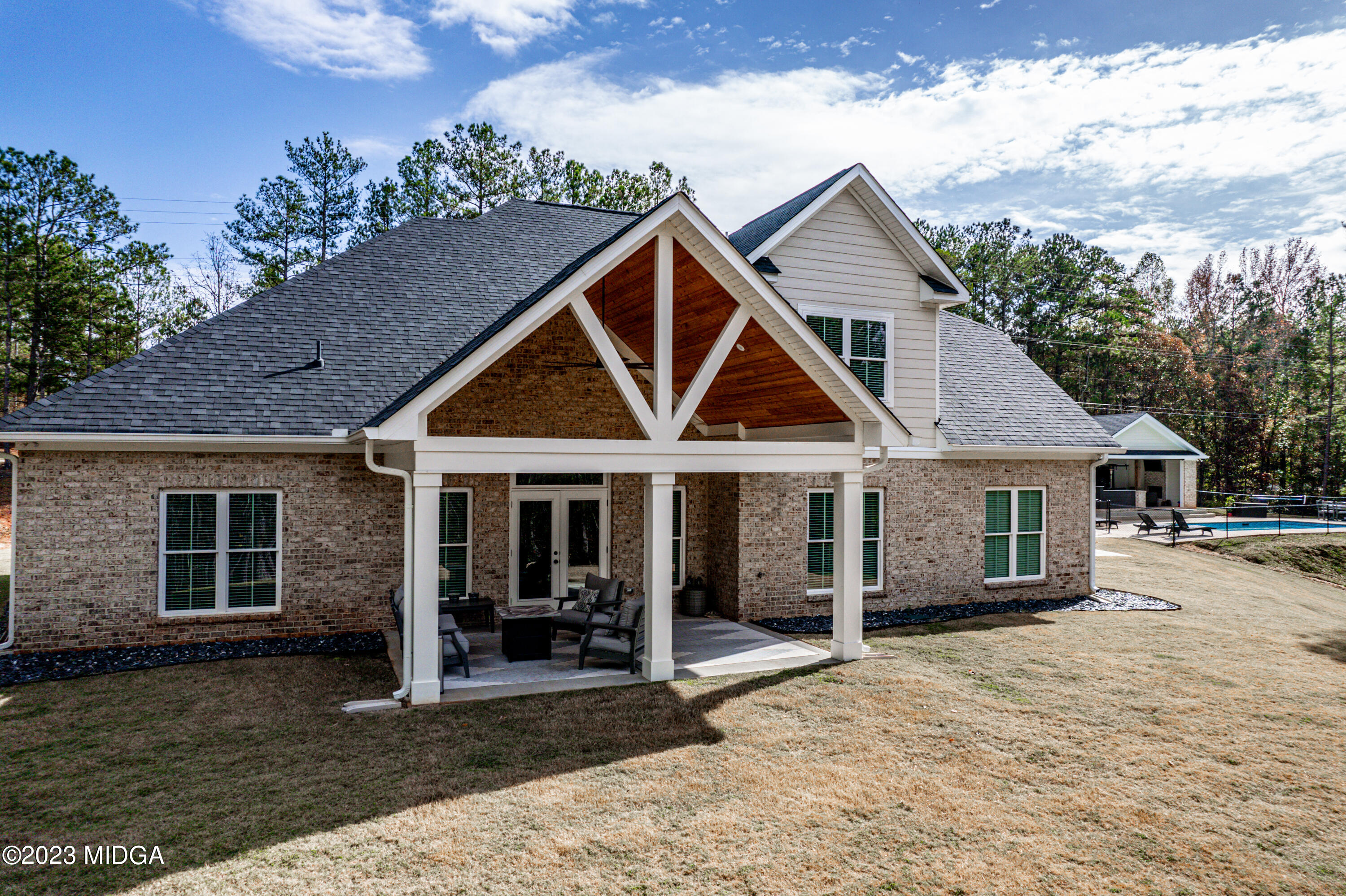 556 Pea Ridge Road Juliette, GA 31046 - Photo 36 of 42 front view of a house with a yard