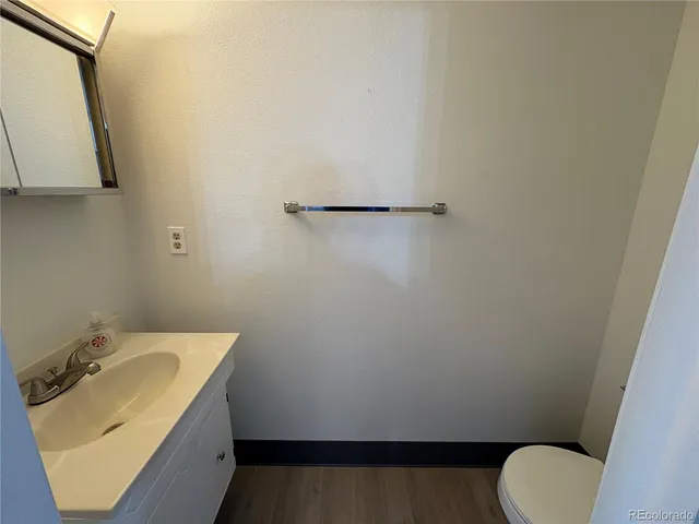 a bathroom with a sink and toilet