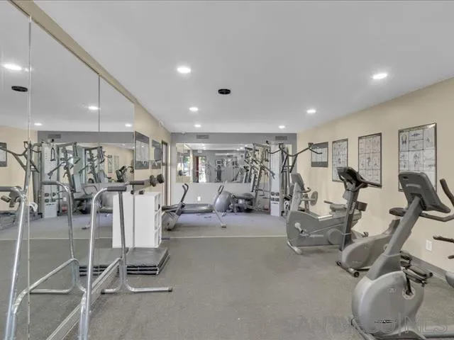 5978 Rancho Mission Road, Unit 264 San Diego, CA 92108 - Photo 13 of 22 a view of a room with gym equipment