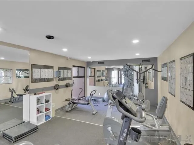 5978 Rancho Mission Road, Unit 264 San Diego, CA 92108 - Photo 14 of 22 a view of a room with gym equipment