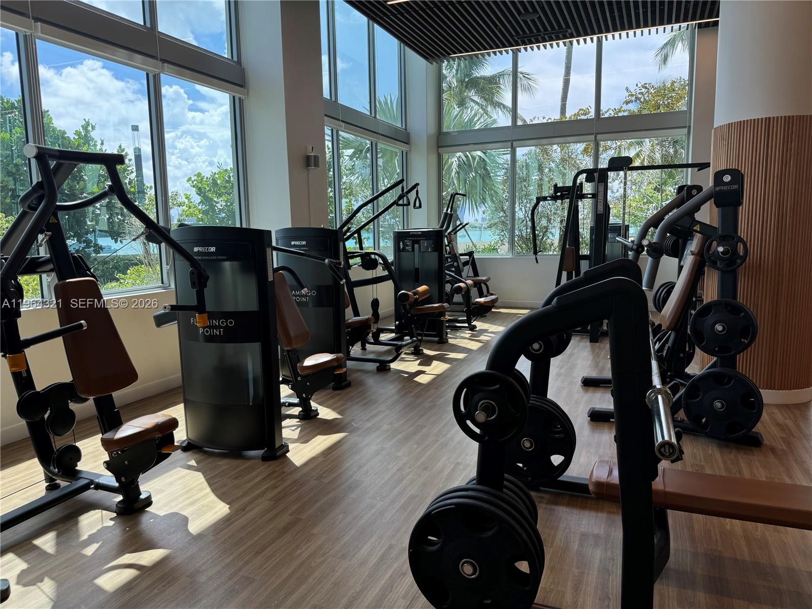 1500 Bay Road, Unit 544S Miami Beach, FL 33139 - Photo 19 of 32 a view of a room with gym equipment