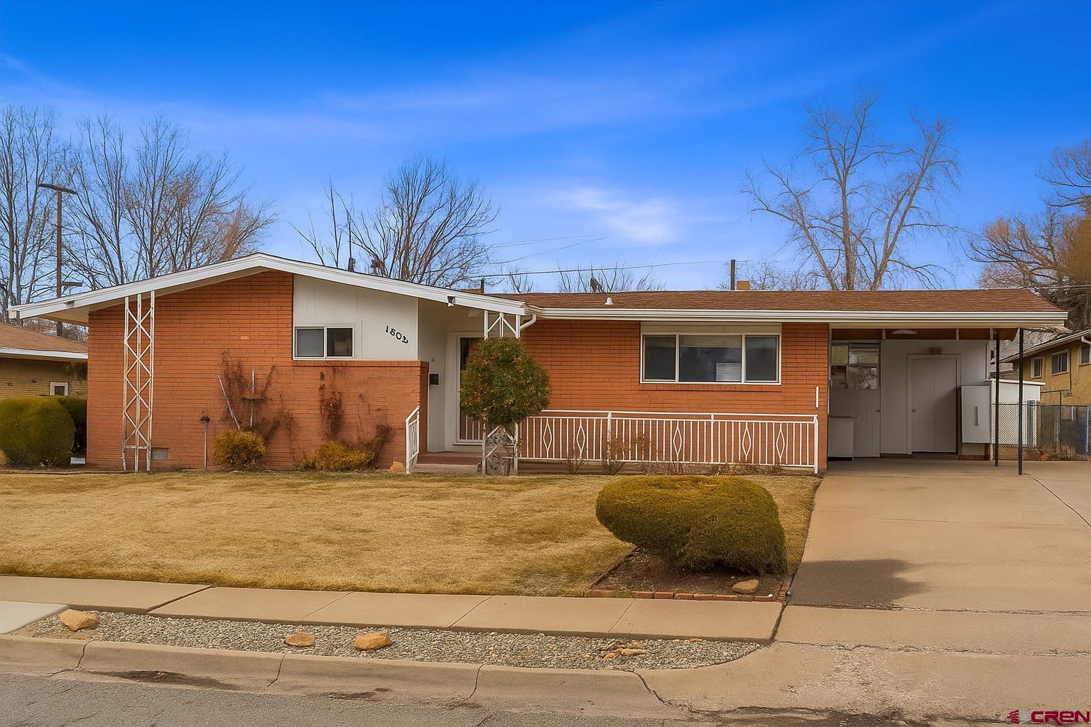 a view of a house with a patio