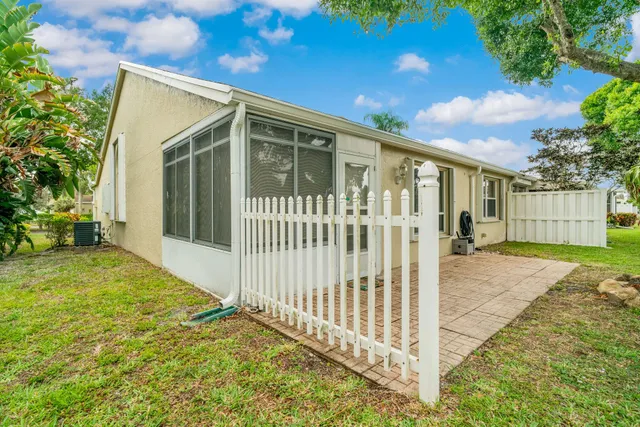 a view of a house with a patio
