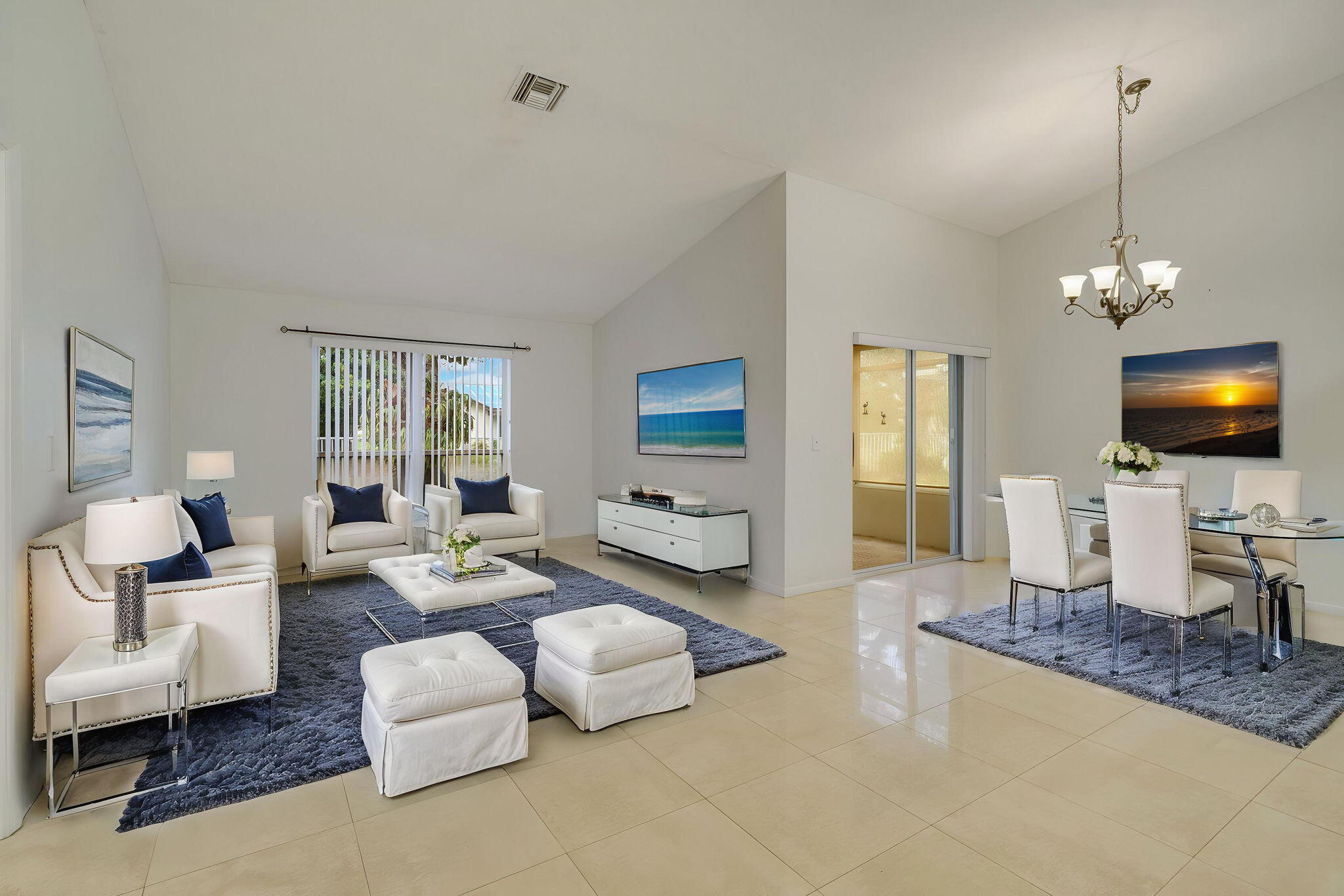 6209 Pond Tree Court Greenacres, FL 33463 - Photo 5 of 38 a living room with furniture and a flat screen tv