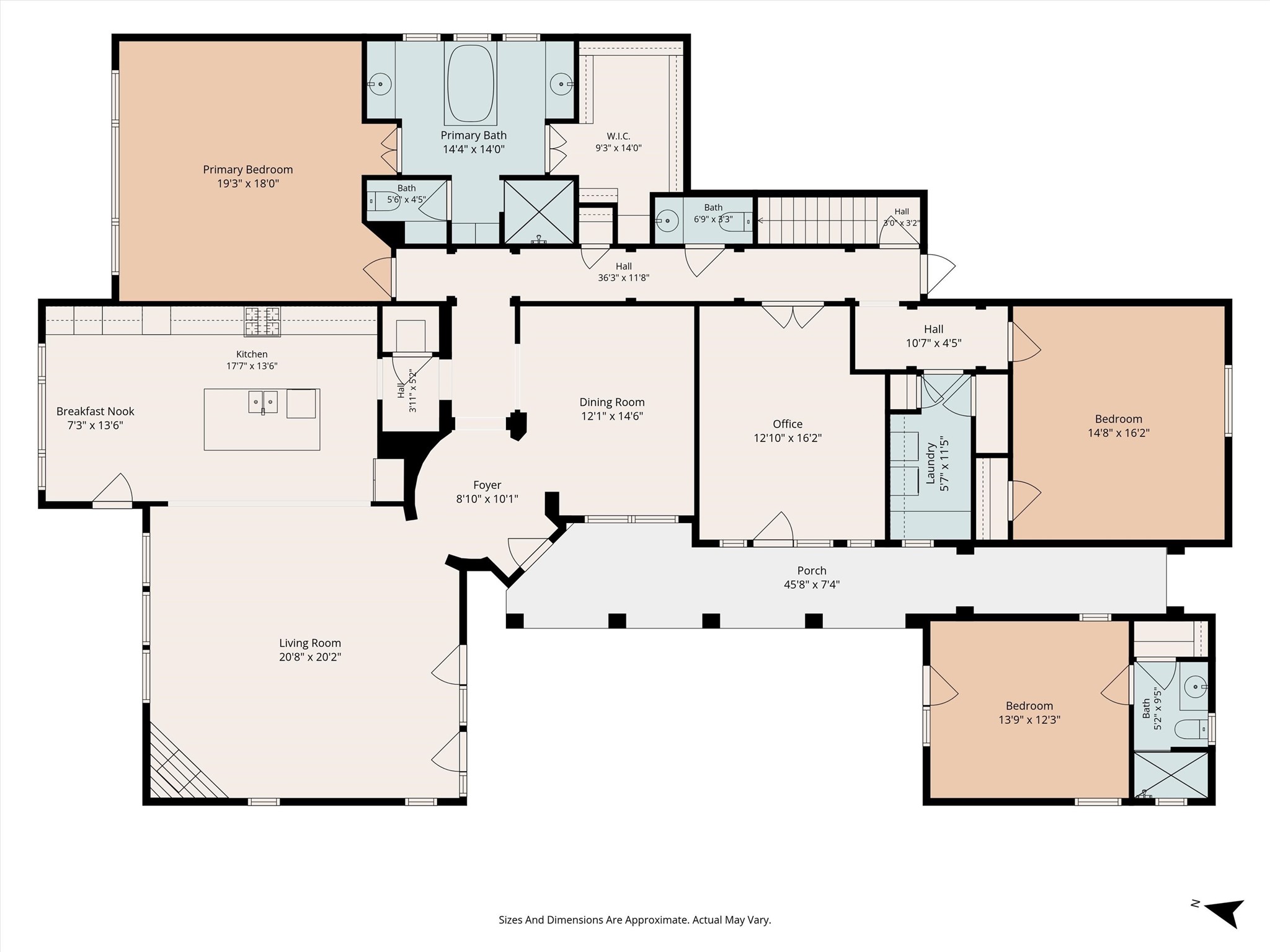 82 East Crystal Canyon Circle The Woodlands, TX 77389 - Photo 49 of 50 First Floor Plan *sizes and dimensions are approximate*