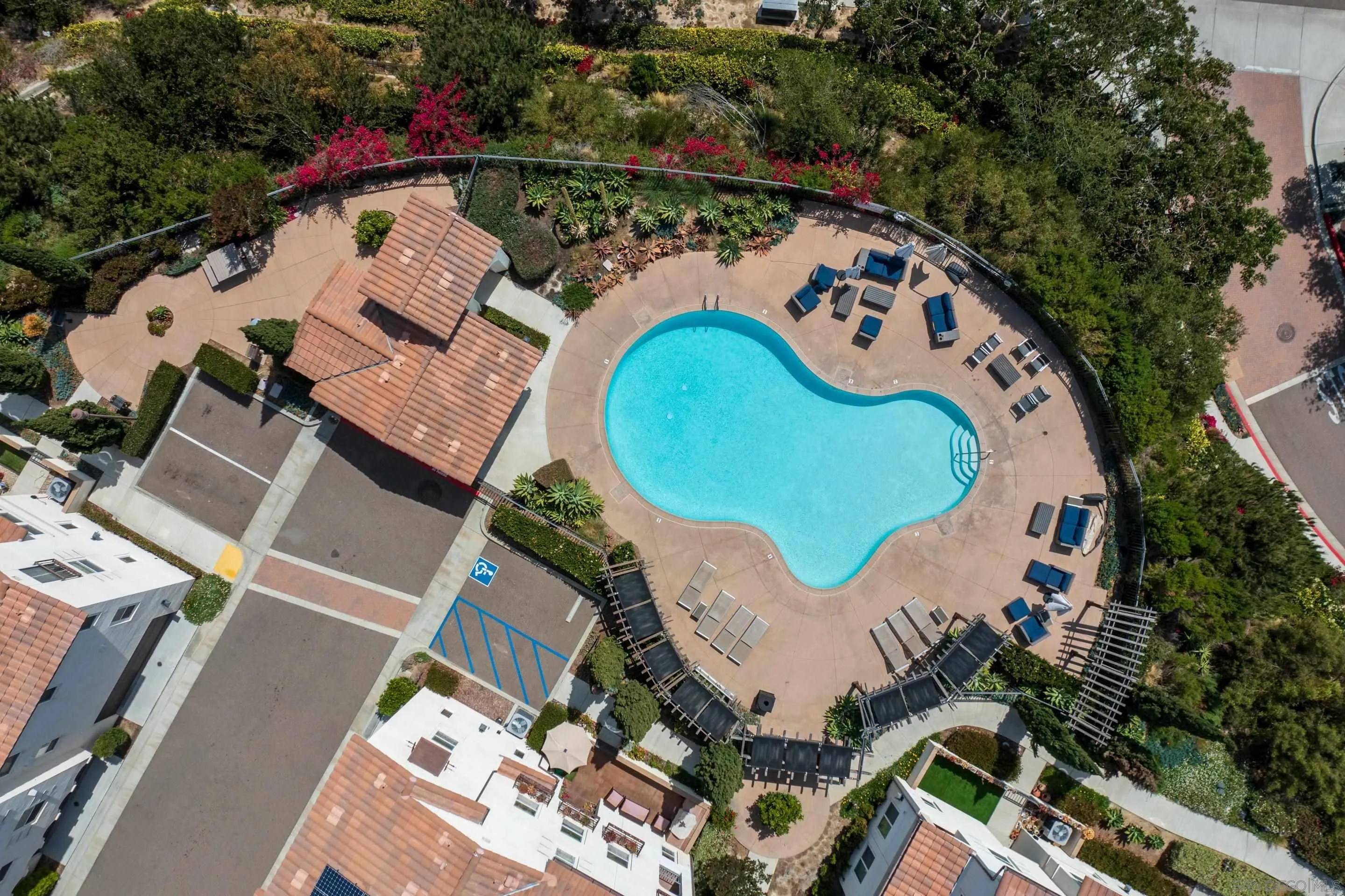 1879 Black Mustard Lane Carlsbad, CA 92011 - Photo 22 of 24 an aerial view of a house with a swimming pool and outdoor seating