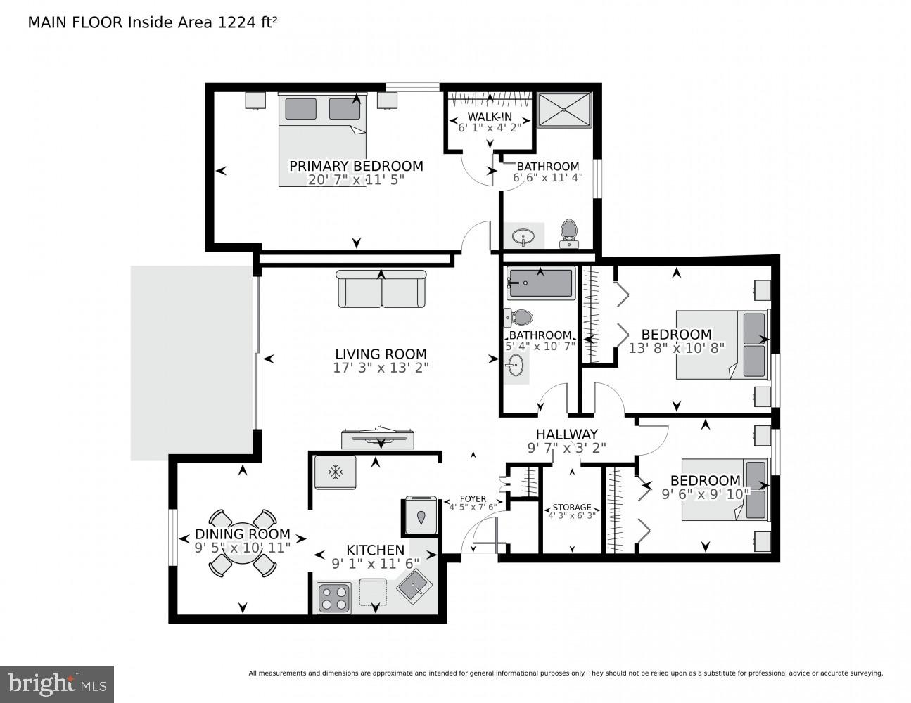 1407 Northgate Square, Unit 7/2C Reston, VA 20190 - Photo 47 of 47 Floor Plan