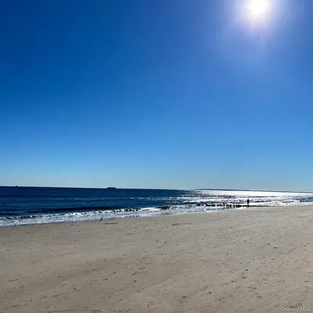 a view of an ocean and beach