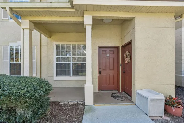 a view of house and front door