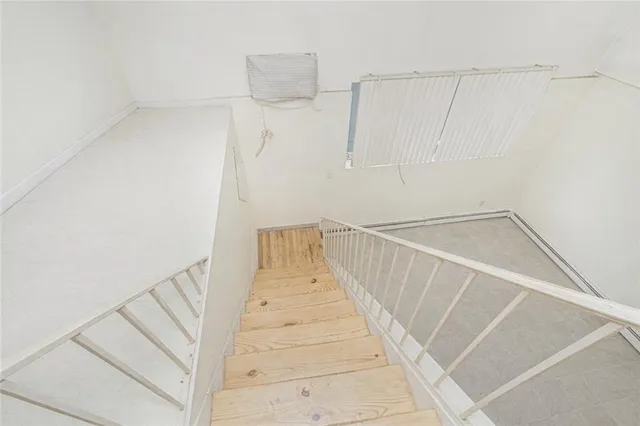 a view of entryway with stairs