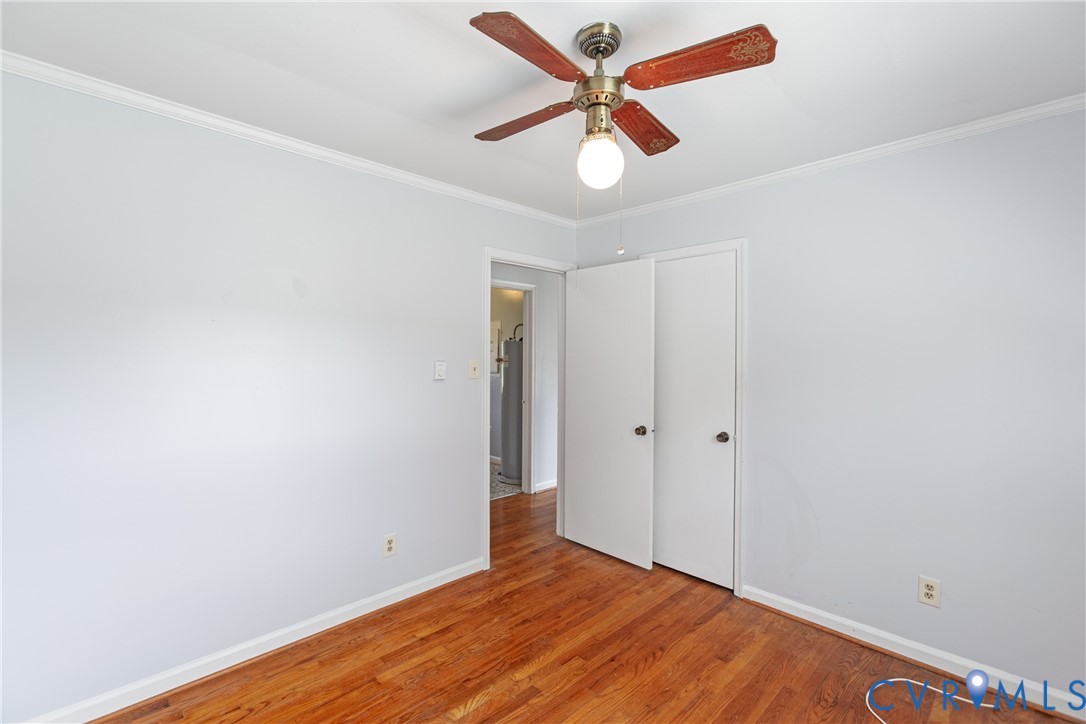 2730 Kinvan Road Henrico, VA 23231 - Photo 34 of 37 Hardwood flooring, painted walls, ceiling fan with