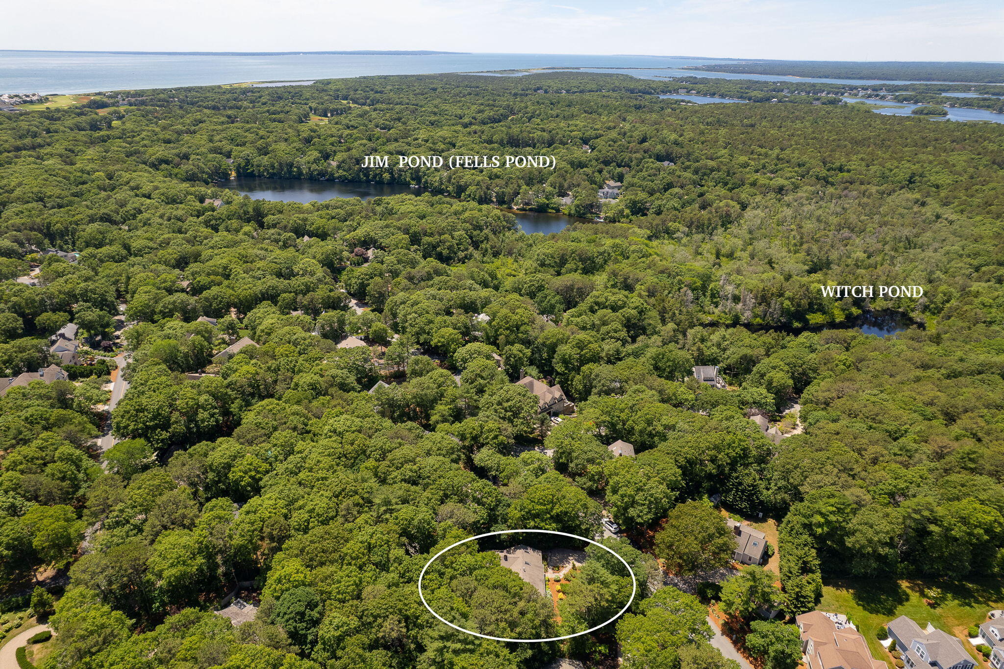 261 Fells Pond Road Mashpee, MA 02649 - Photo 45 of 51 6-web-or-mls-261 Fells Pond Marked aeria