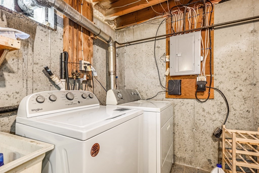 45 Boston Road, Unit C Sutton, MA 01590 - Photo 24 of 35 a utility room with dryer and washer