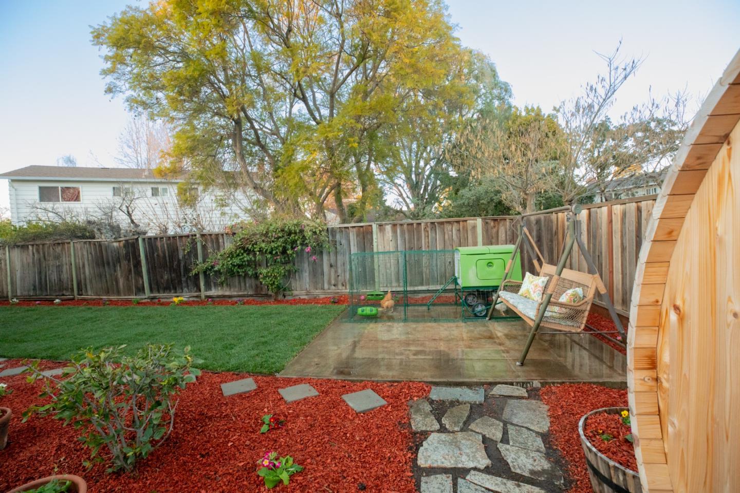 1163 Crespi Drive Sunnyvale, CA 94086 - Photo 45 of 49 a view of backyard with a table and chairs