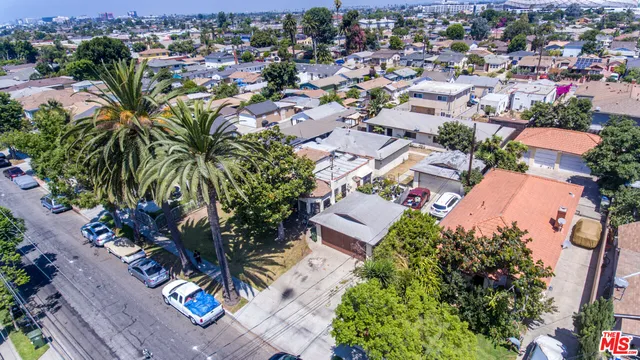 an aerial view of residential house with outdoor space