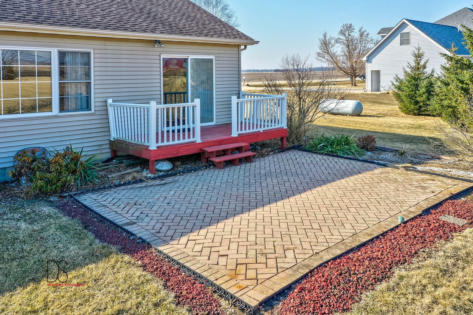 3976 East 2259th Road Serena, IL 60549 - Photo 16 of 24 a front view of a house with garden