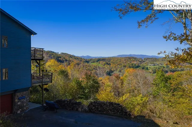 a view of a city from a balcony