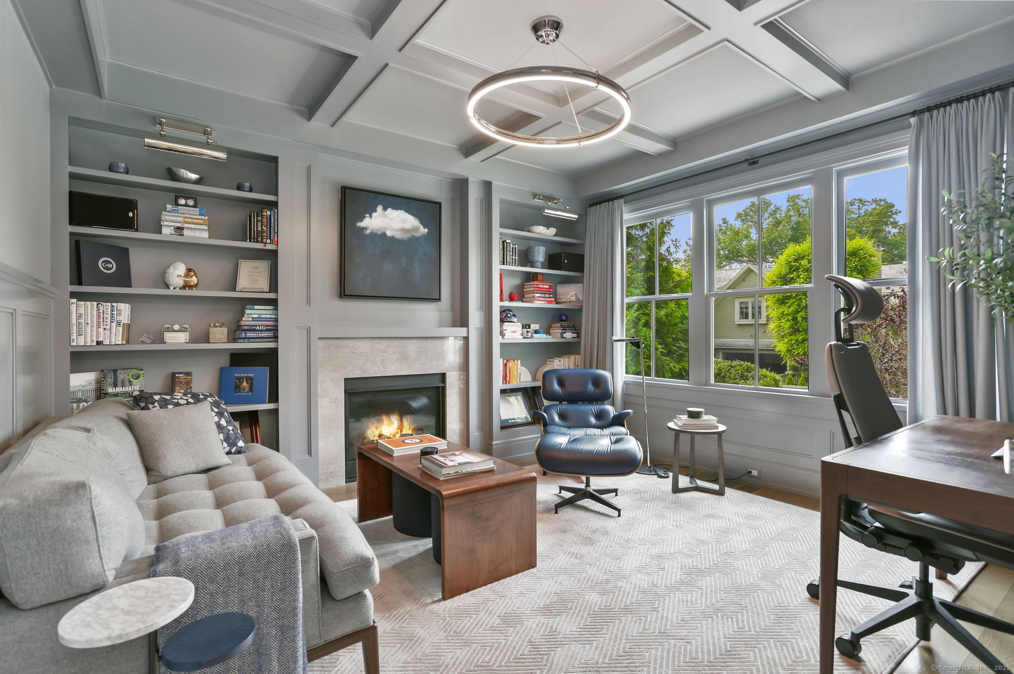 28 Norwalk Avenue Westport, CT 06880 - Photo 13 of 36 a living room with furniture fireplace and window