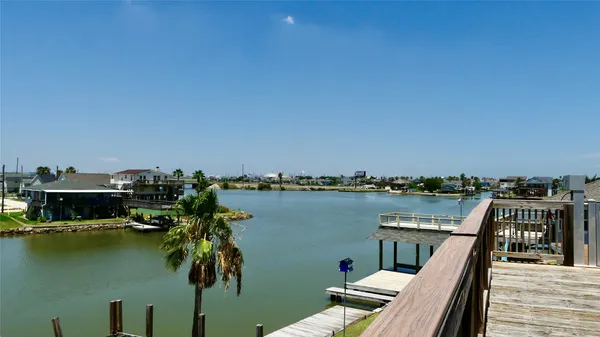 a view of a lake with a mountain view