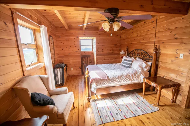 a view of a fireplace