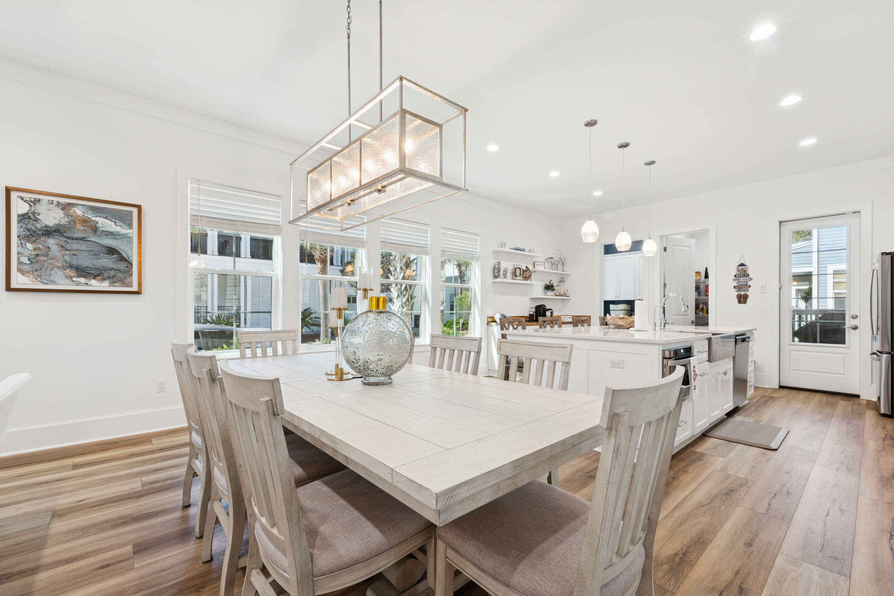 342 Beach Bike Way Inlet Beach Inlet Beach, FL 32461 - Photo 15 of 77 a view of a dining room with furniture and wooden floor