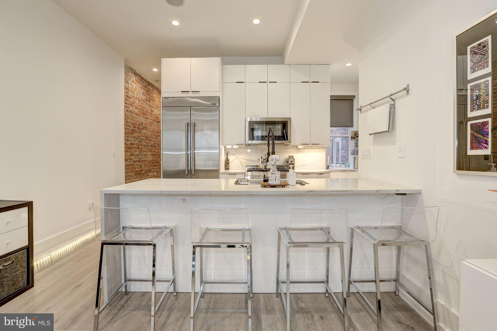 1817 Vernon Street Northwest, Unit 2 Washington, DC 20009 - Photo 6 of 24 Gourmet Kitchen with Breakfast Bar