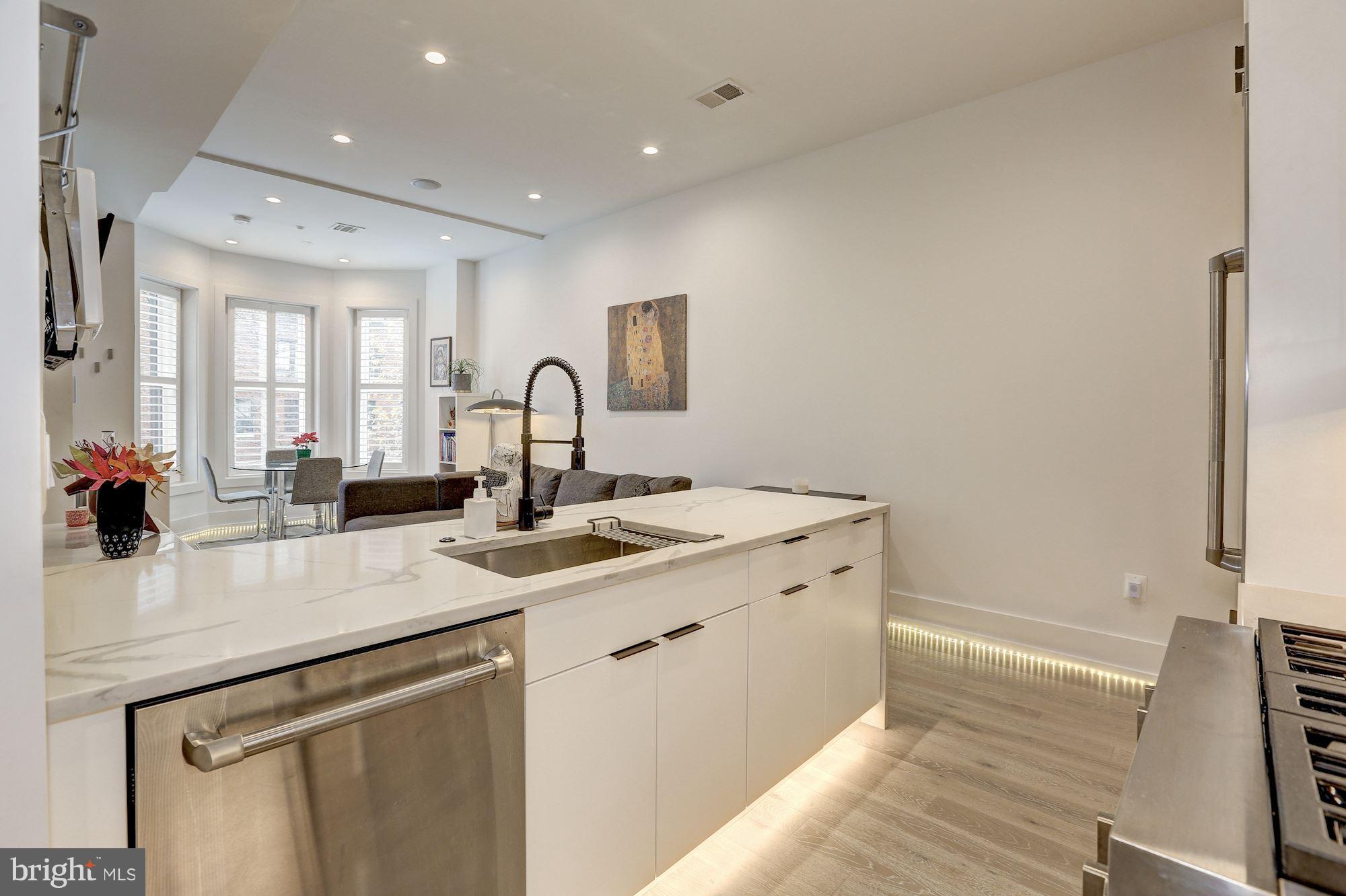 1817 Vernon Street Northwest, Unit 2 Washington, DC 20009 - Photo 7 of 24 Gourmet Kitchen with Breakfast Bar