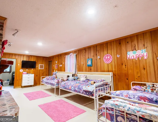 a utility room with a large window