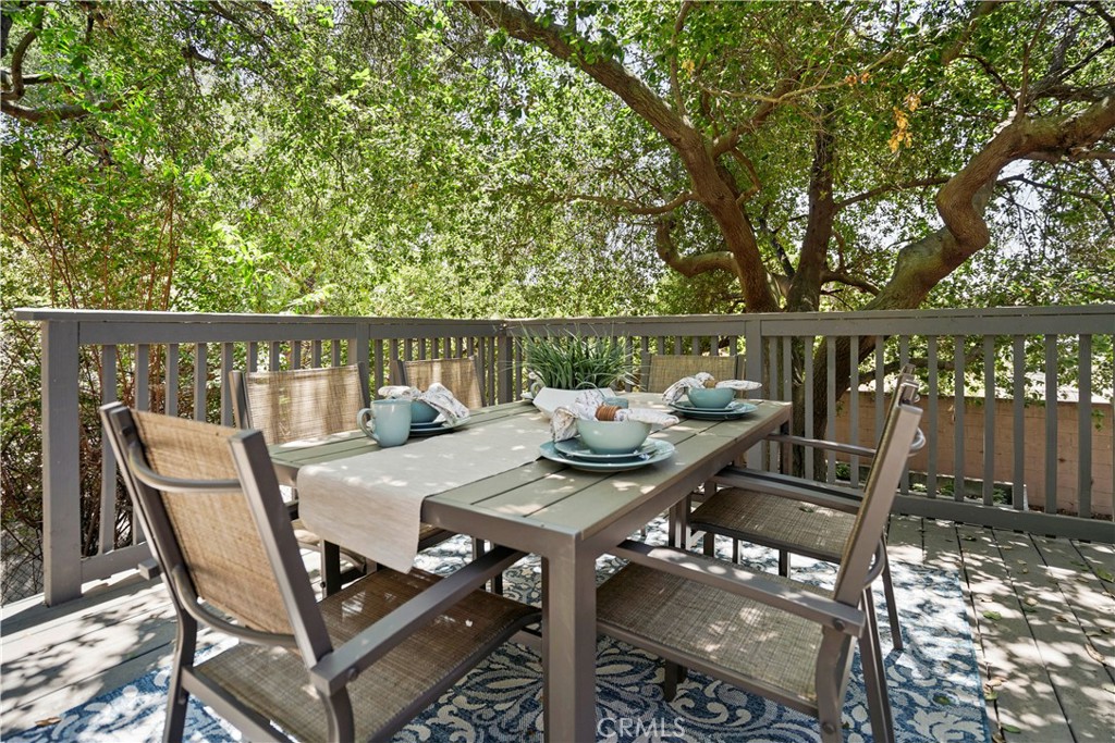 3758 Alzada Road Altadena, CA 91001 - Photo 50 of 59 Raised wooden deck for dinner parties