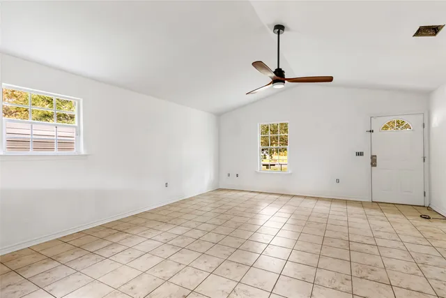 a view of a livingroom with a chandelier