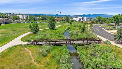 a view of street with houses