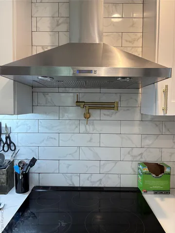 a view of a small stove