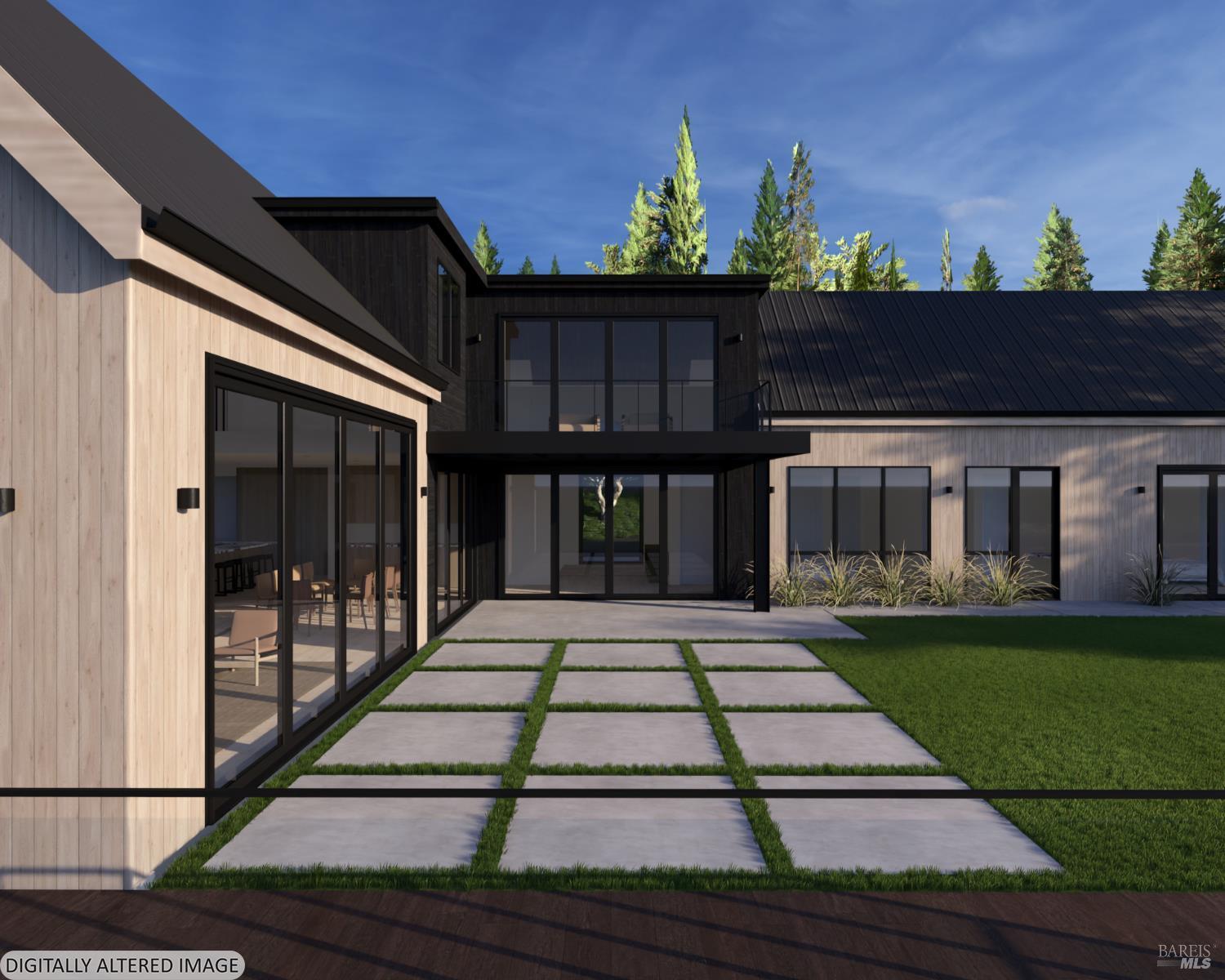 81 Mt Tiburon Road Belvedere Tiburon, CA 94920 - Photo 14 of 26 Digitally Altered Image with Architectural Rendering