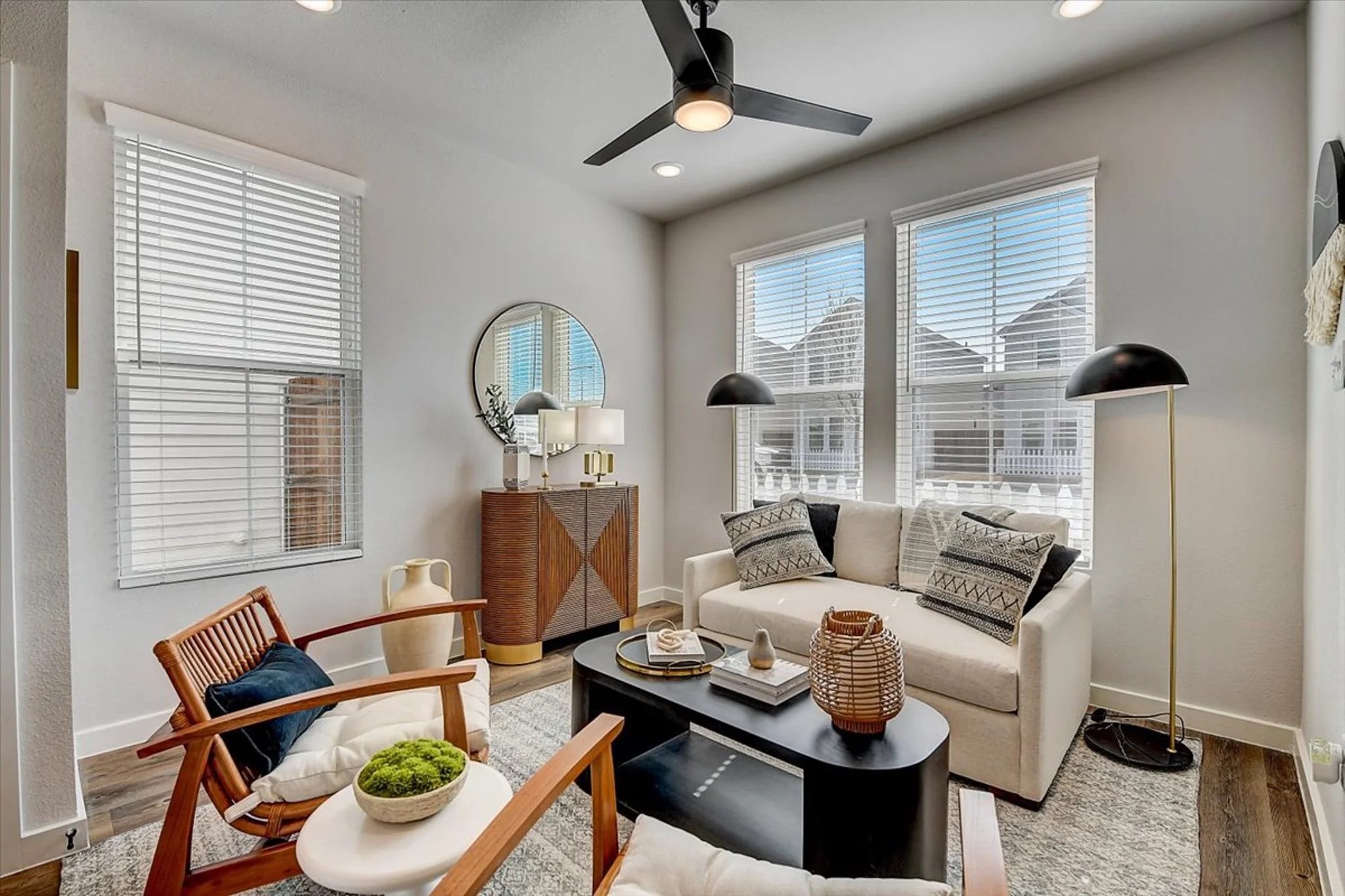15101 Litsey Crk Drive, Unit 15259H Roanoke, TX 76262 - Photo 11 of 20 a living room with furniture and a large window