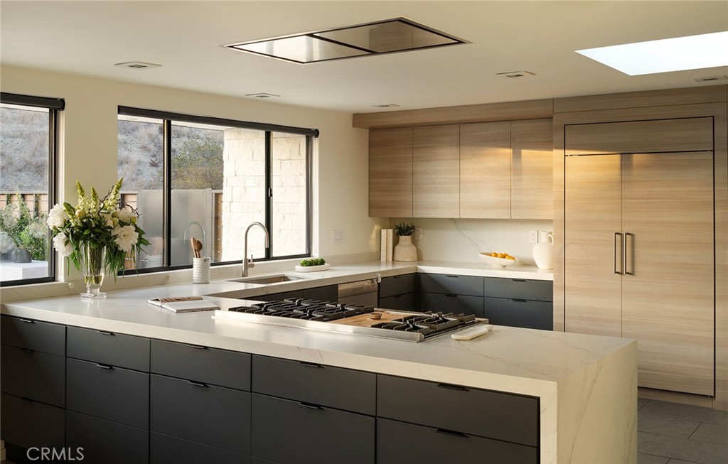 32602 Crete Road Dana Point, CA 92629 - Photo 7 of 41 Updated and upgraded kitchen, with sub zero fridge and freezer, Viking double oven. Open light and bright describes this gourmet kitchen made for the family chef.