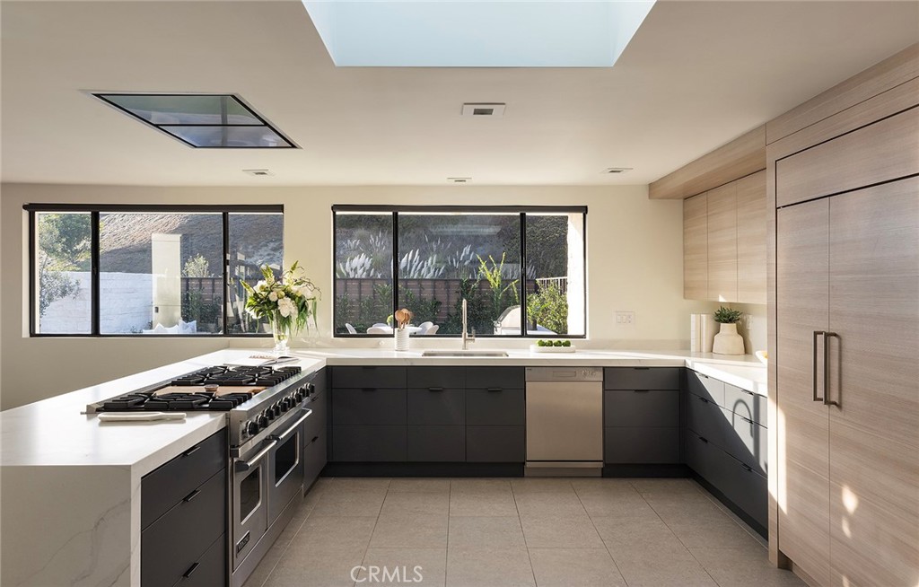 32602 Crete Road Dana Point, CA 92629 - Photo 8 of 41 Updated and upgraded kitchen, with sub zero fridge and freezer, Viking double oven. Open light and bright describes this gourmet kitchen made for the family chef.