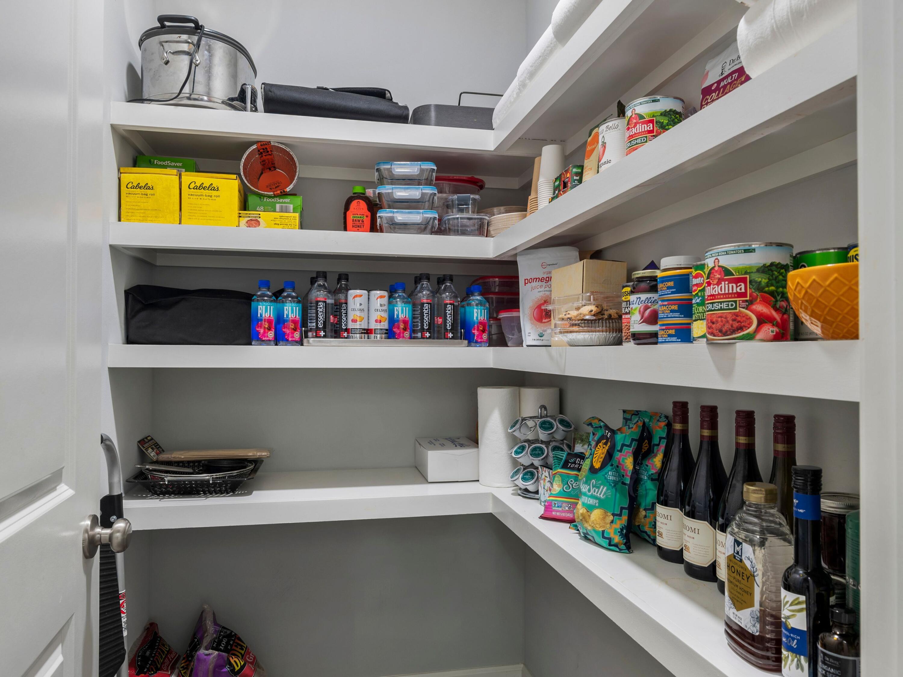 179 Lake Park Cove Santa Rosa Beach, FL 32459 - Photo 28 of 69 Walk in pantry with wood shelving