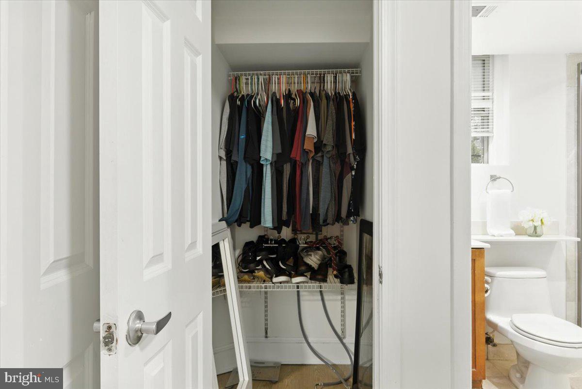 1367 K Street Southeast, Unit B Washington, DC 20003 - Photo 15 of 21 Spacious bedroom closet w/ washer/dryer hookup